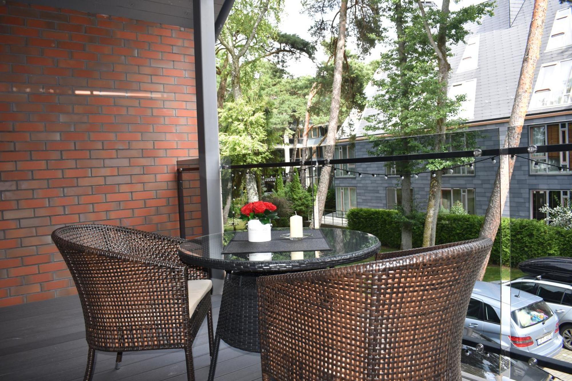 Saules Krantas Aparthotel Palanga Bagian luar foto